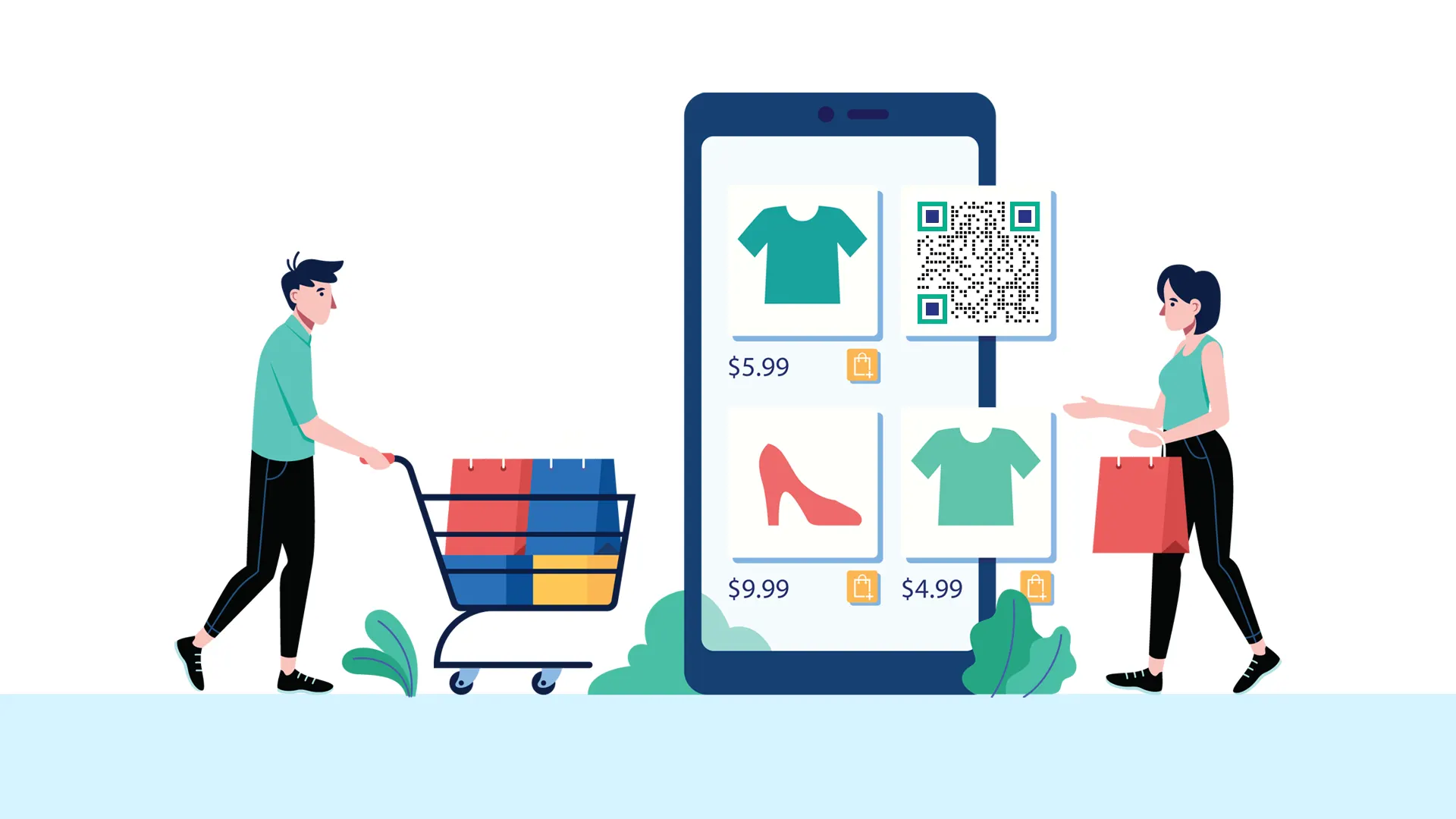 social media qr code e-commerce