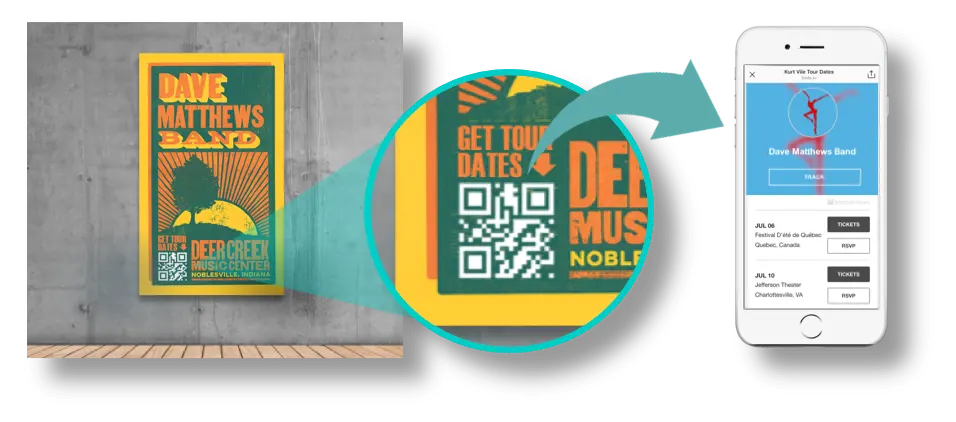 qr codes on poster