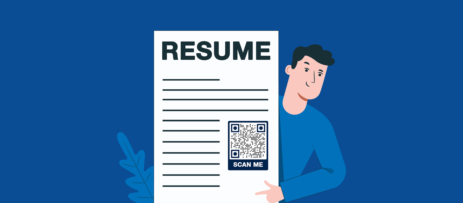 qr code for word document resume