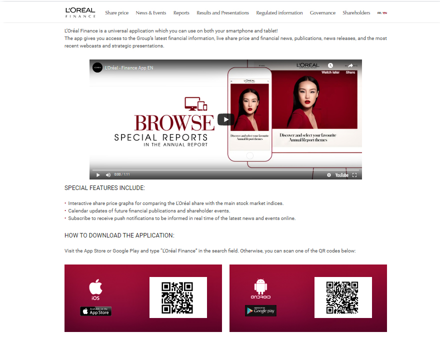qr code loreal