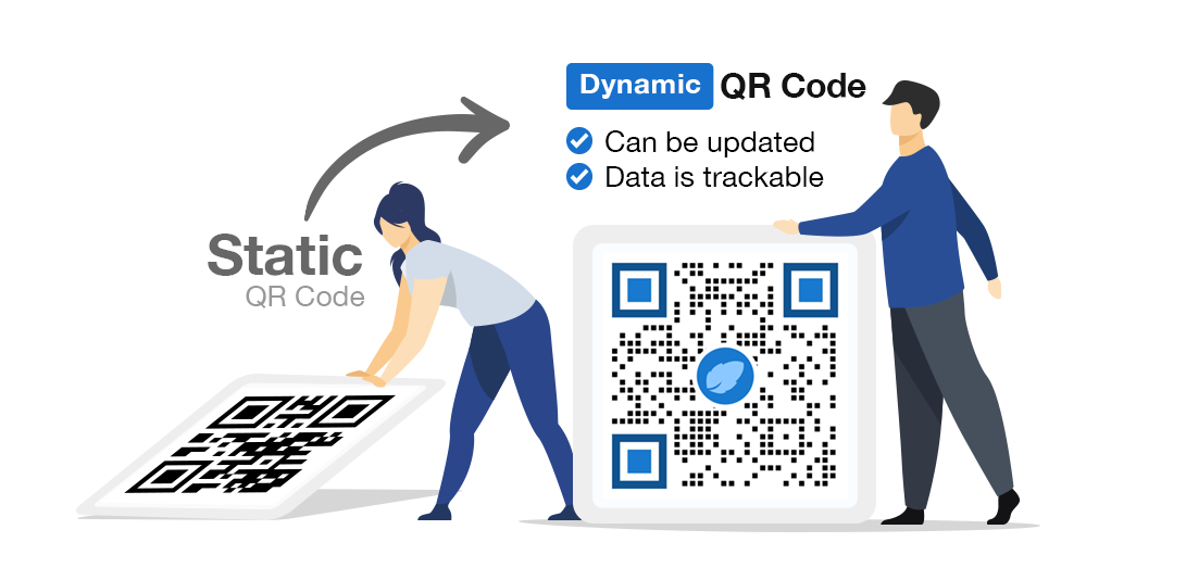 use dynamic qr code