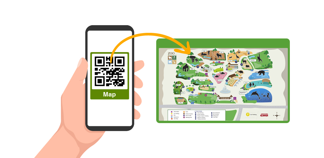 QR Codes in parks How to use QR Codes in amusement parks and zoos