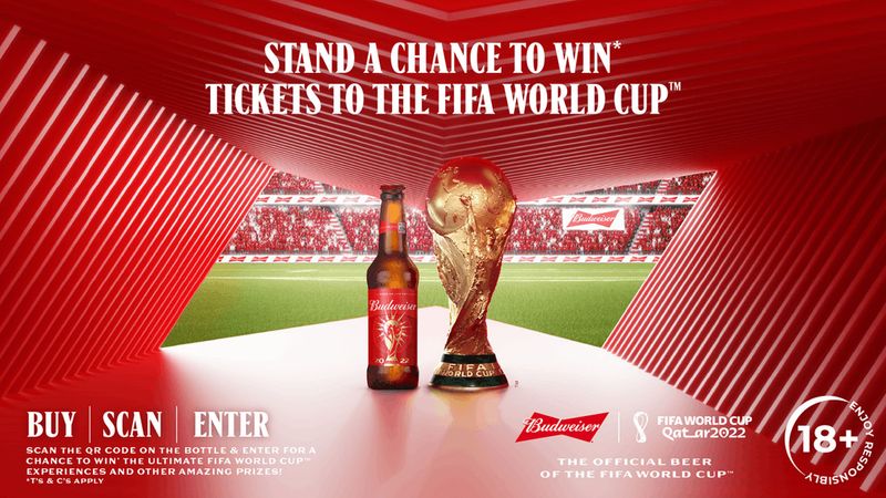 Budweiser releases QR codes for World Cup golden tickets - Free Custom
