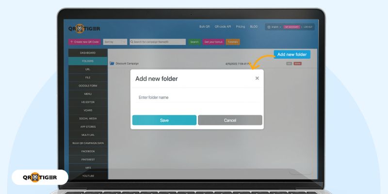 Manage QR Campaigns With QR TIGER QR Code Folder | QR TIGER