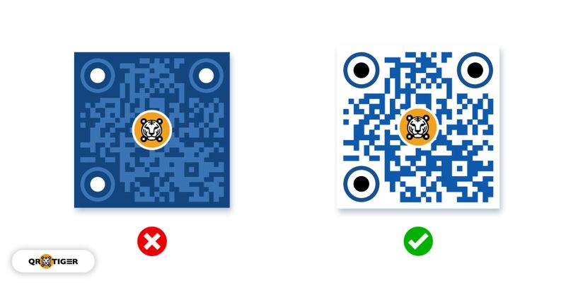 Inverted QR code