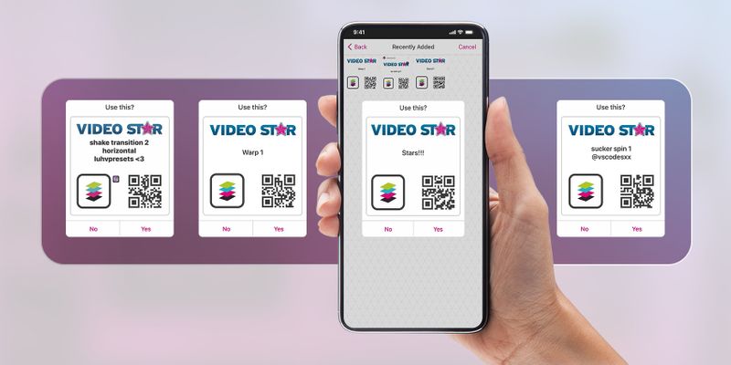 Video star app QR code