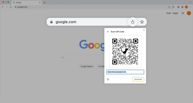 Chrome QR code