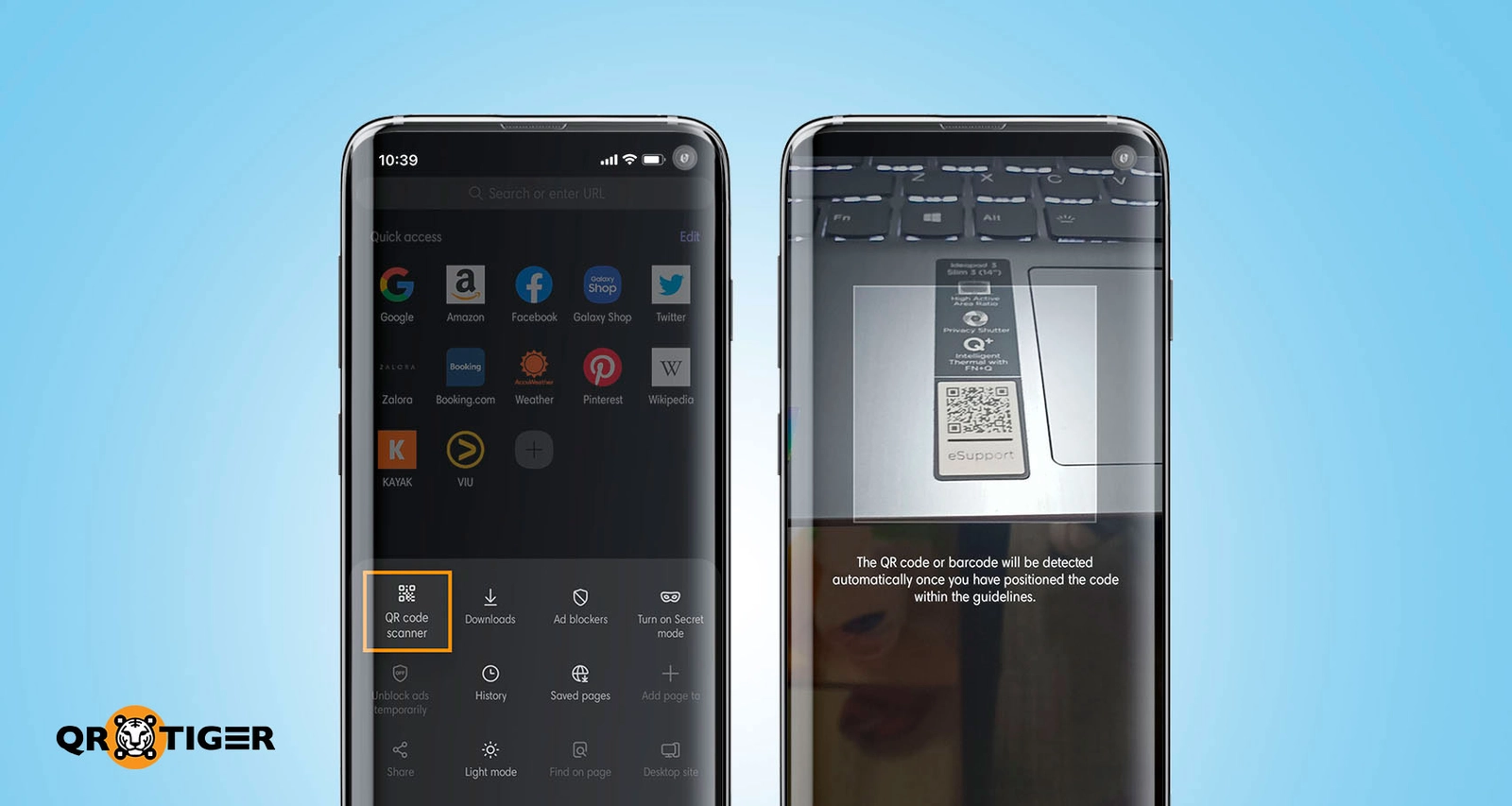Jak zeskanowa kod QR na urzdzeniach Samsung. | QR Tiger