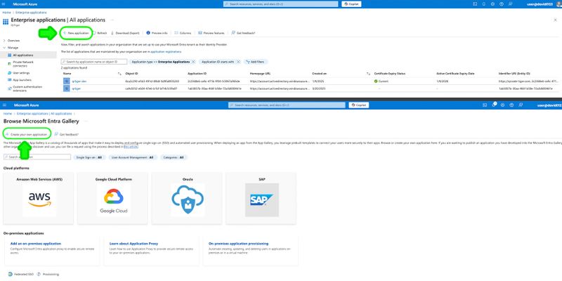 Add your own application Microsoft azure active directory