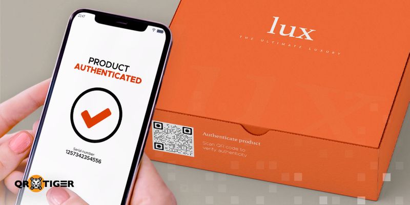QR code for product authentication QR code authentication