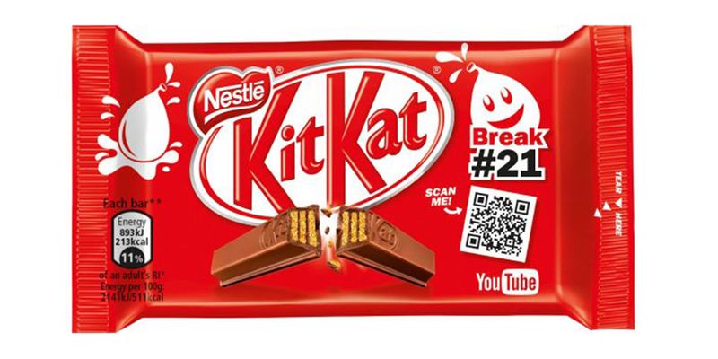 QR code from kit kat Kit kat QR code