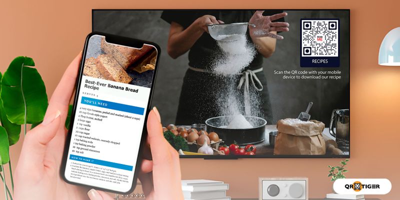 QR code for recipes Recipe QR code