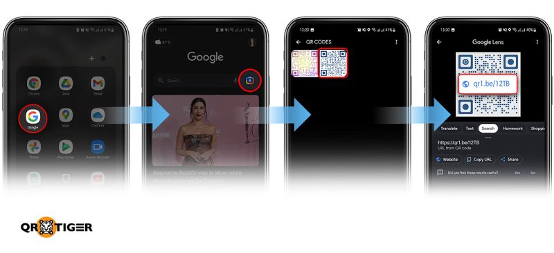 Scan QR code with google lens Google lens QR code scanner