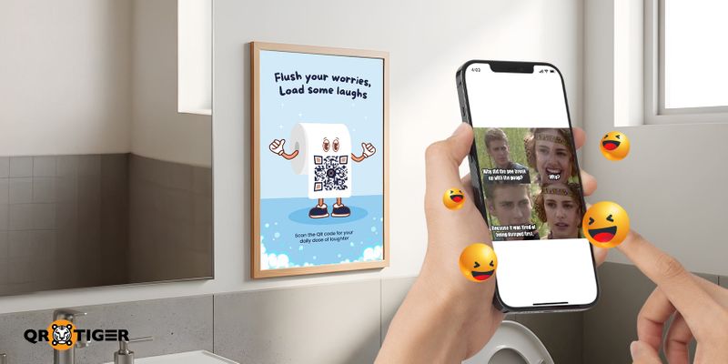 Funny QR codes on comfort rooms Funny bathroom QR code