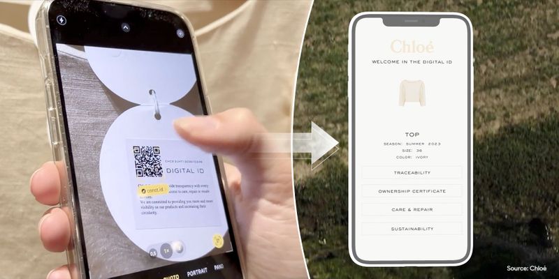 Chloe brand QR code