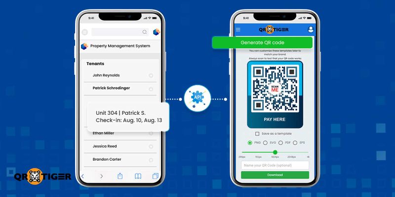 Api-based dynamic QR code system Dynamic QR code setup