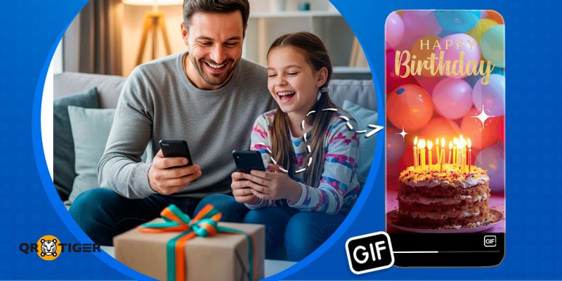 Holiday QR code gif