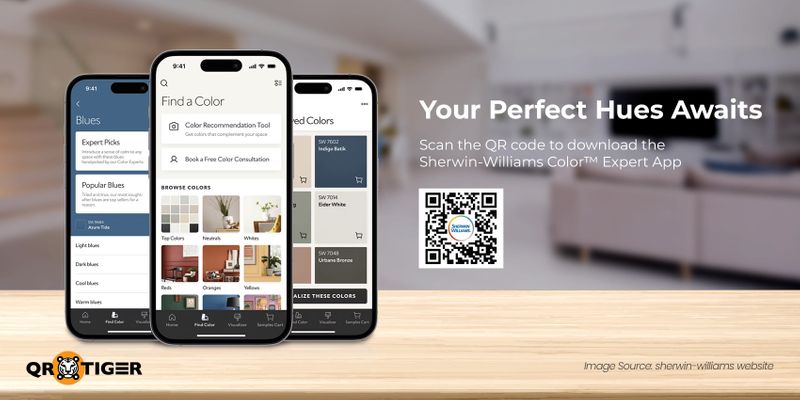 First QR code usage in brazil Sherwin williams QR code