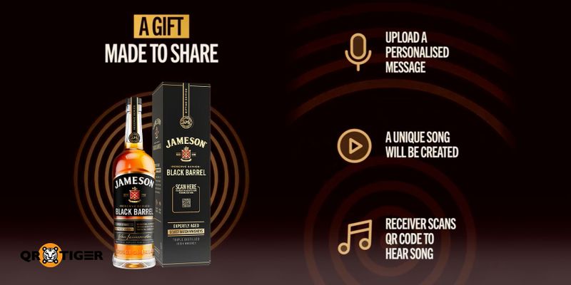 Jameson father’s day QR code campaign Jameson black barrel QR code