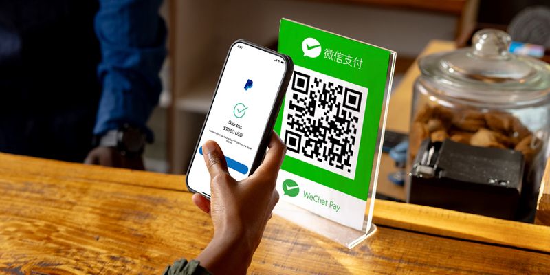 PayPal在中國啟用了與微信支付一起使用的QR碼支付功能