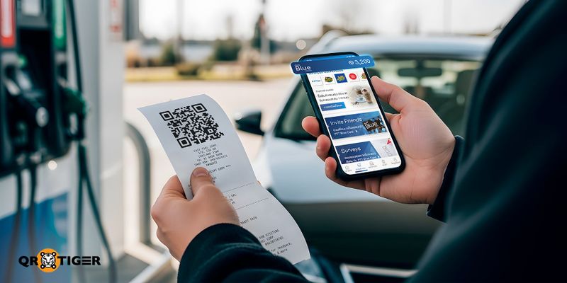 PTT gas stations using QR codes QR codes at gas stations