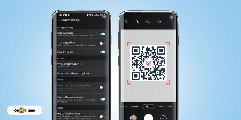 Scan QR code android phone