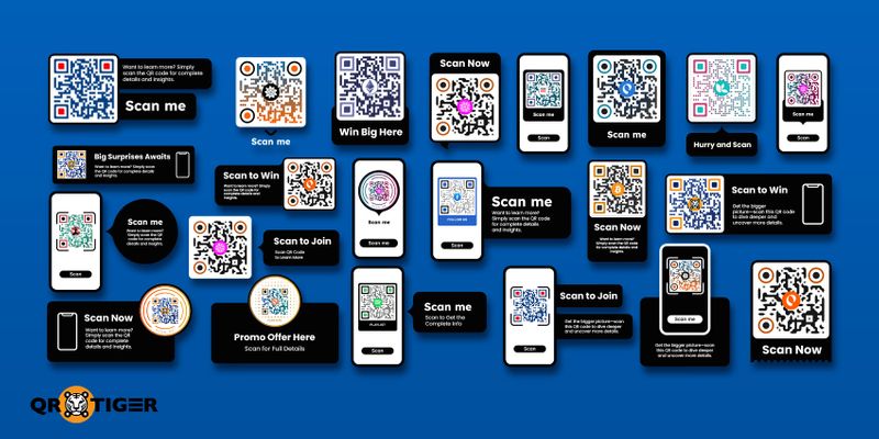 Call to action tag for dynamic QR code Dynamic QR code CTA
