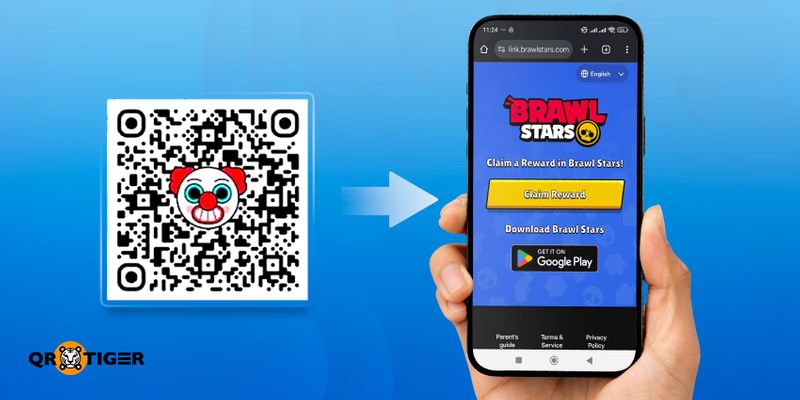 Clown emoji brawl stars QR code Brawl stars QR code