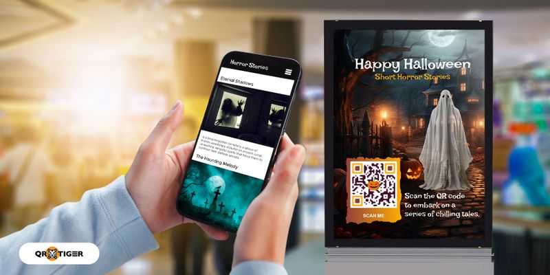 Interactive horror stories with QR codes