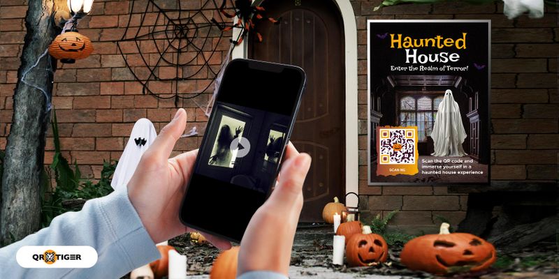Haunted house with QR codes