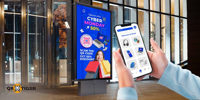 Cyber monday link QR code