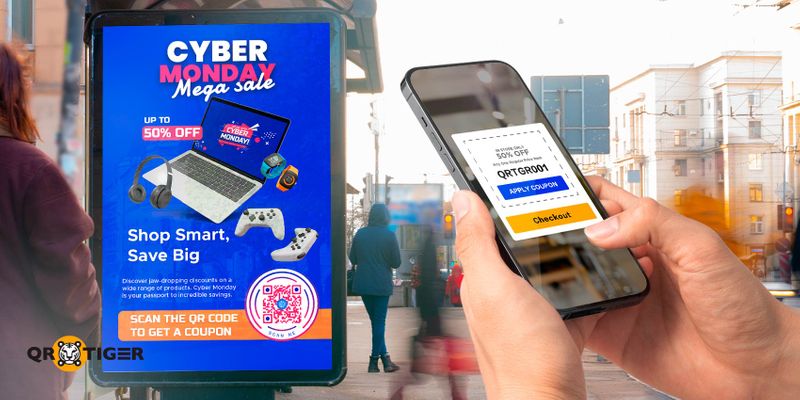 Cyber monday virtual experience QR