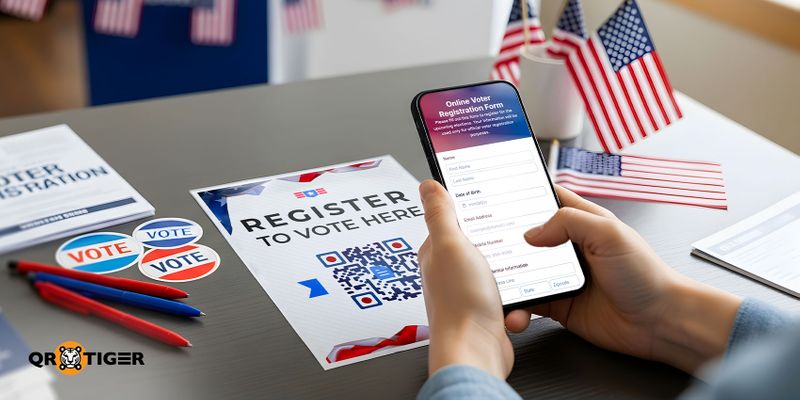 QR code for voting system