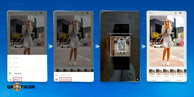 Scan snapseed QR codes