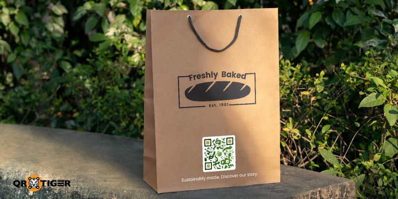 Eco inspired QR code aesthetic