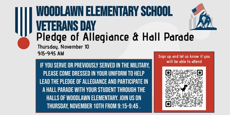 Event QR codes for veterans day