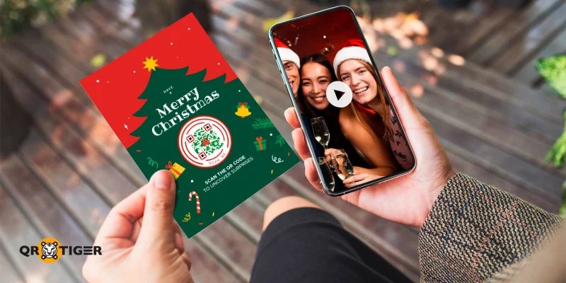 Christmas day QR code message Christmas day QR code card