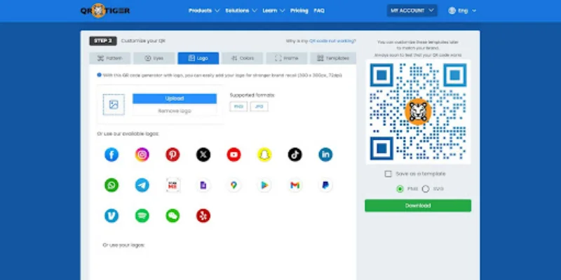 Qr Code Digid நடுநிலையான லோகோயுடன் ஒரு க்யூஆர் குறியீட்டை உருவாக்க சிறந்த தளங்கள் 7