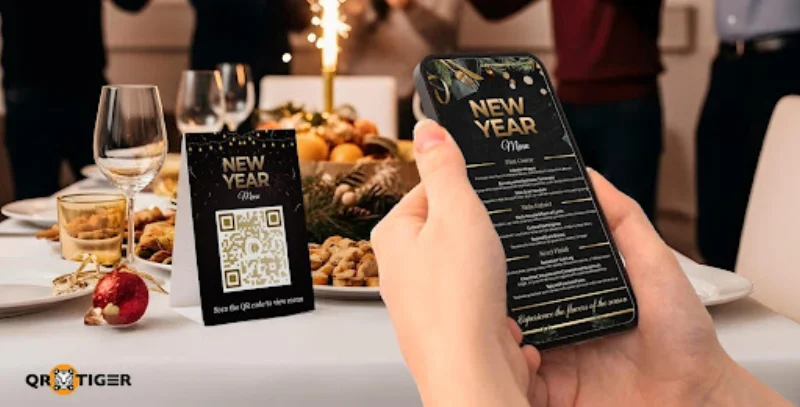 New years day menu QR