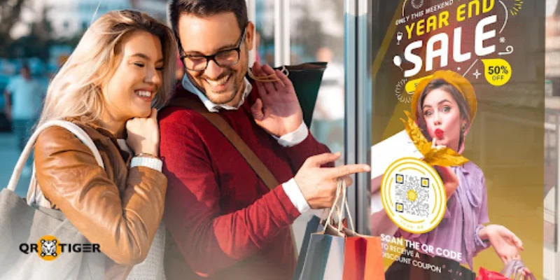 Discount coupon QR code for new years eve New years eve coupon QR