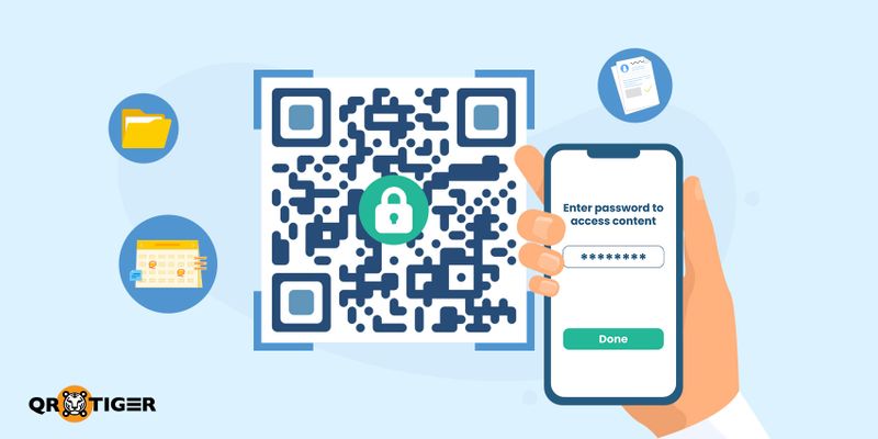QR code with password access Password-protected QR code