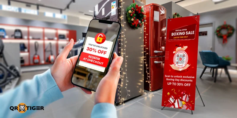 Unlock exclusive deals and discounts with QR code Boxing day discount QR code