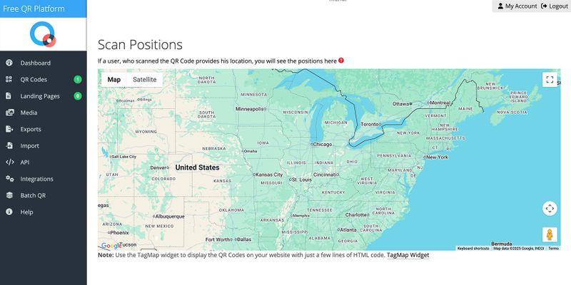 QR planet tracking gps