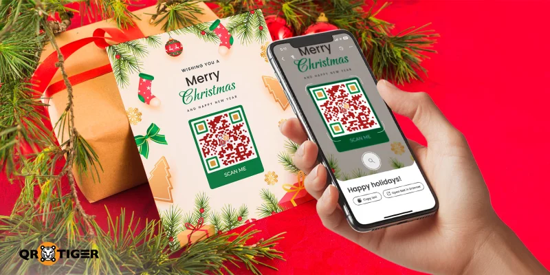 QR code invitation for christmas