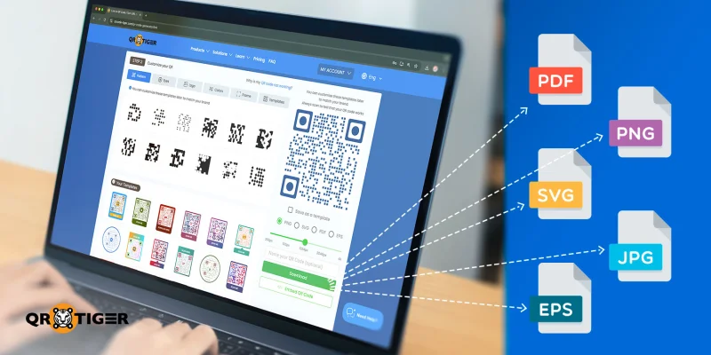Chrome QR code generator download options Chrome QR code generator format