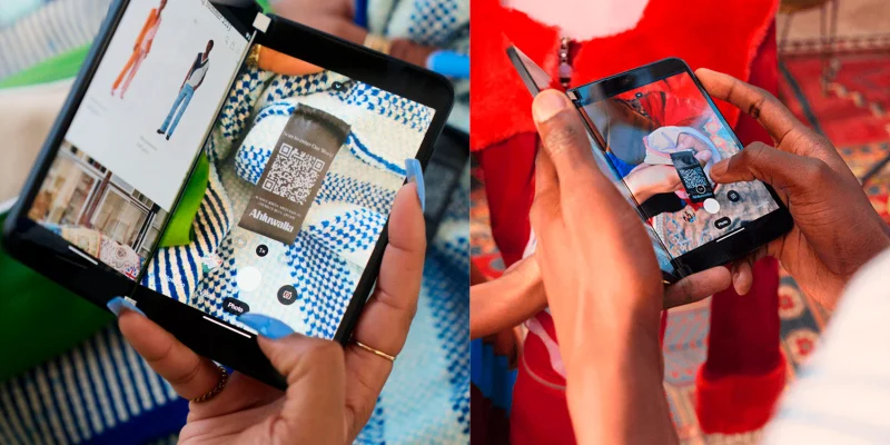 Ahluwalia fashion QR code Ahluwalia new york fashion week