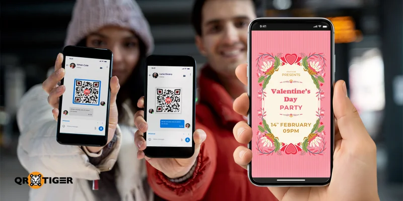 Valentine date QR code