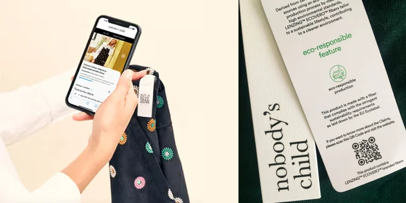 Nobody's child fashion QR code Nobody's child QR code tag