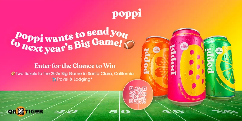 Poppi soda QR code