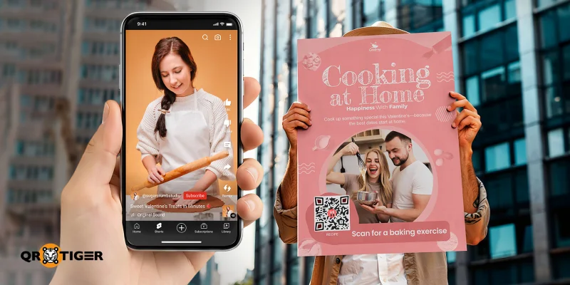 Valentine recipe QR code